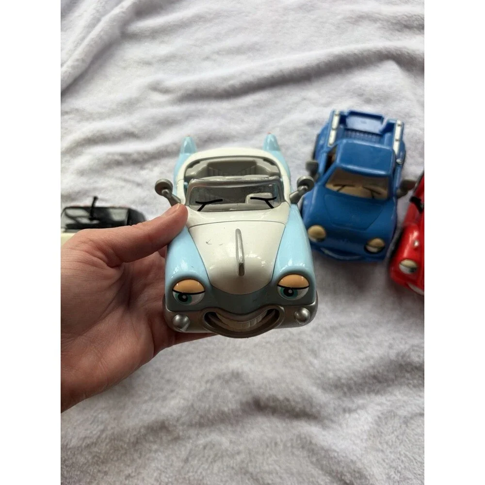 Chevron Cars Lot of 4 Plastic Toy Cars